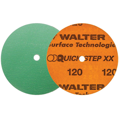 Quick-Step XX Sanding Disc, 5" Dia., 120 Grit, Ceramic Moffatt Supply & Specialties