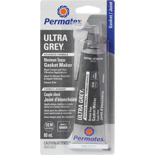 Compos&eacute; &agrave; joints Ultra Grey, Tube, 80 ml, -54°C - 260°C/-65°F - 500°F Moffatt Supply & Specialties