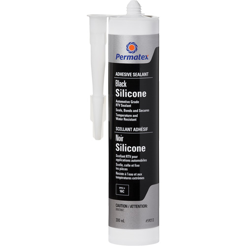 RTV Adhesive Sealant, 300 ml, Cartridge, Black Moffatt Supply & Specialties