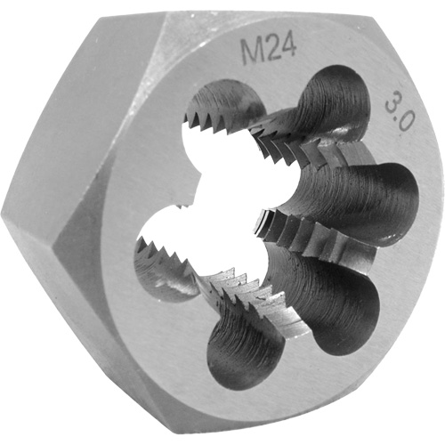 Fraise hexagonale m&eacute;trique, dia. 1", Filet de 8 mm-1, Acier alli&eacute; Moffatt Supply & Specialties
