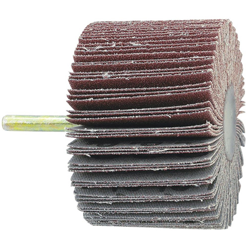 Disque &agrave; lamelles mont&eacute; sur mandrin, Grain 60, 1-1/2" x 1/4" Moffatt Supply & Specialties