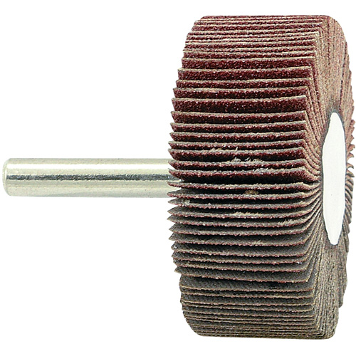 Shaft Mounted Flapwheel, 80 Grit, 2" x 3/4" x 1/4" Moffatt Supply & Specialties