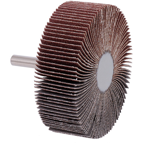 Shaft-Mounted Flap Wheel, 60 Grit, 3" x 1" x 1/4" Moffatt Supply & Specialties
