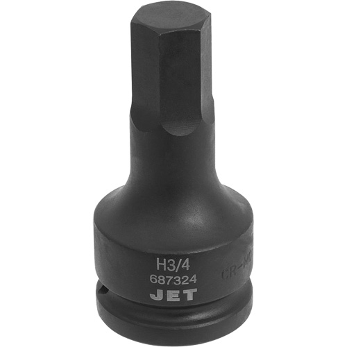 Impact Bit Socket, Hex, 3/4" x 3/4" Drive Moffatt Supply & Specialties