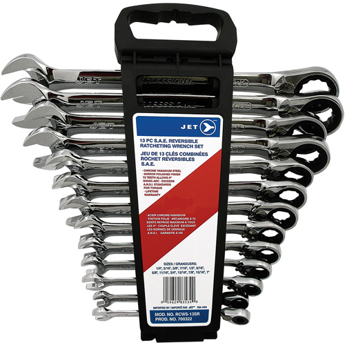 Long Pattern Reversible Wrench Set, Ratcheting Combination, 13 Pieces, Imperial Moffatt Supply & Specialties