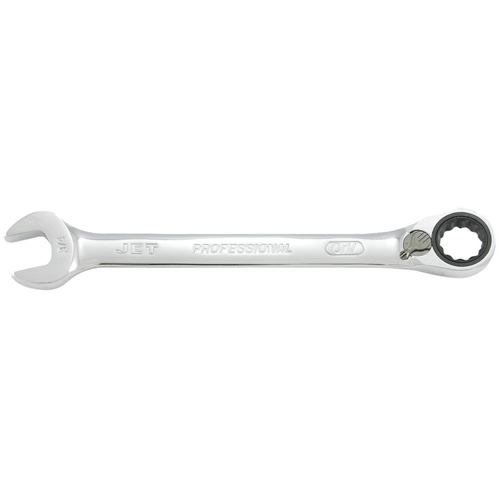 Cl&eacute; mixte r&eacute;versible &agrave; cliquet &agrave; long profil, 7/16", Fini Chrome Moffatt Supply & Specialties