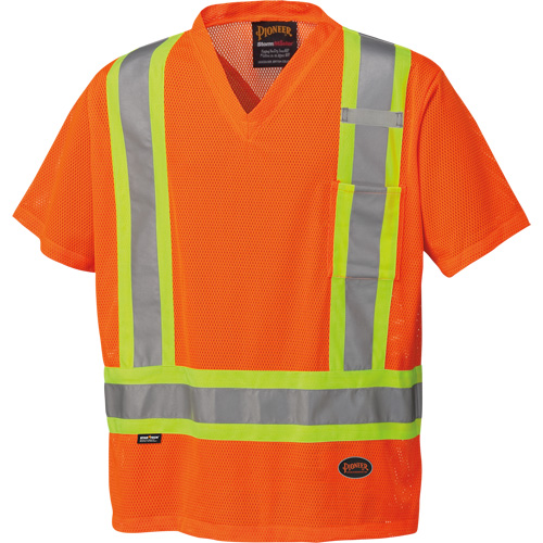 5994 T-shirt de s&eacute;curit&eacute; haute visibilit&eacute;, Polyester, 2T-Grand, Orange haute visibilit&eacute; Moffatt Supply & Specialties