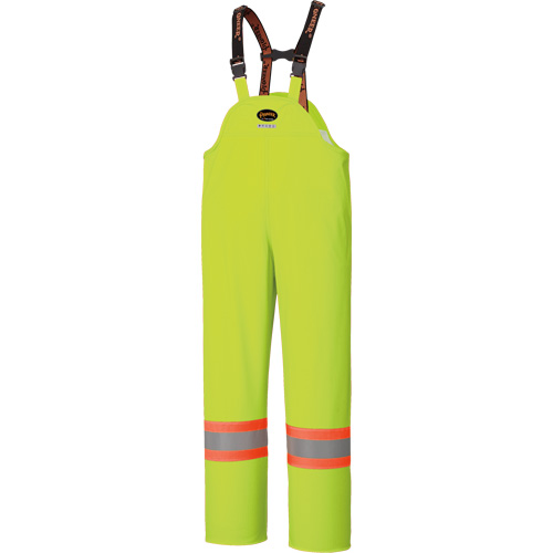 5895 High Visibility Flame Resistant Waterproof Bib Pants, 2X-Large, High Visibility Lime-Yellow Moffatt Supply & Specialties