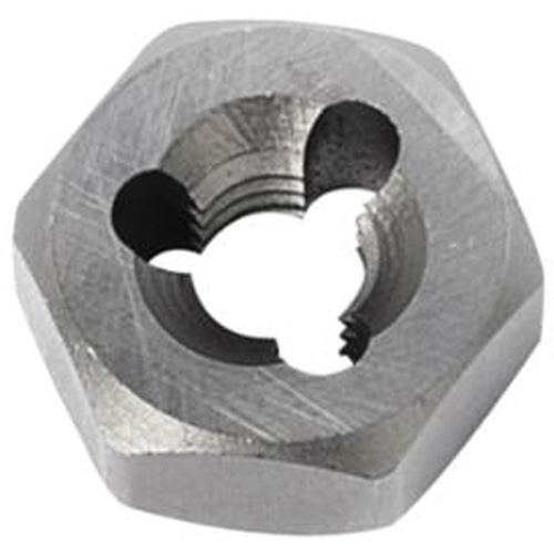 Hexagon Rethreading Bolt Die, 19/32" Dia., 1/4"-28 Thread, Chromium Steel Moffatt Supply & Specialties