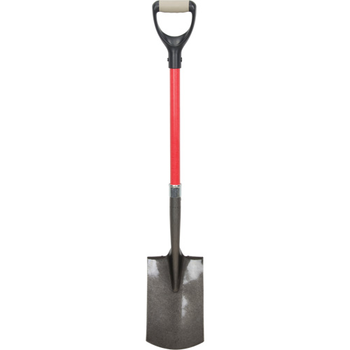 Pelles robustes, Fibre de verre, Lame Acier au carbone, Manche en Prise en D, Longueur 30-1/2" Moffatt Supply & Specialties