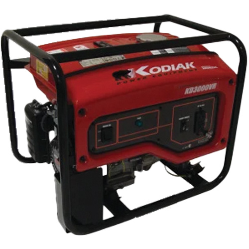 Kodiak KD3000VR Portable Generator, 2400 W Rated, 120 V, 16 L Tank Moffatt Supply & Specialties