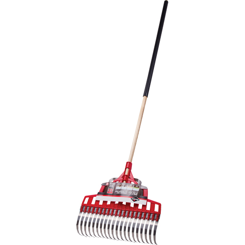 Multi-Purpose Lawn Rake, 20" Blade, 20 Tines, Hardwood Handle, Steel Blade Moffatt Supply & Specialties
