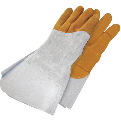 Gants de soudage &agrave; l'arc TIG en cuir de daim retourn&eacute; Gander Brand, Cuir fleur de daim, Taille 10 Moffatt Supply & Specialties