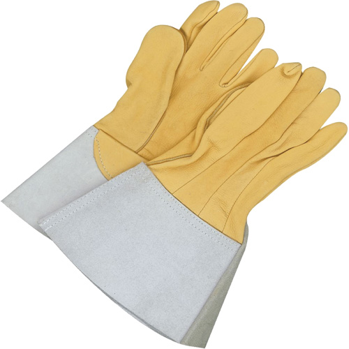 Gander Brand Reverse Grain TIG Welder Gloves, Grain Deerskin, Size 10 Moffatt Supply & Specialties