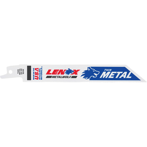 Lame de scie alternative, Bim&eacute;tal, 24 Dents par pouce, 6" lo x 3/4" la Moffatt Supply & Specialties