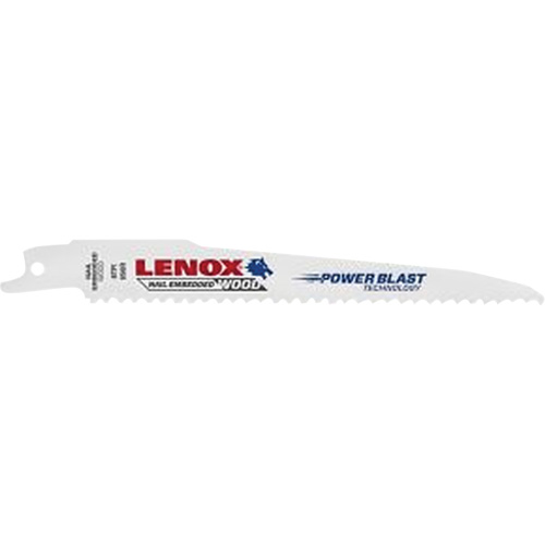 Lame de scie alternative pour le bois, Bim&eacute;tal, 6 Dents par pouce, 6" lo x 3/4" la Moffatt Supply & Specialties