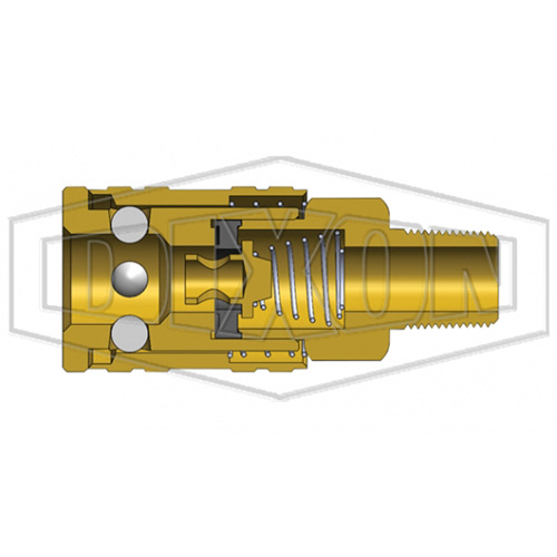 M-Series ARO Pneumatic Manual Coupler, 1/4" Moffatt Supply & Specialties