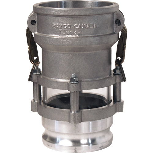 Coupleur &agrave; cannelure et came de conduite avec voyant x adaptateur Moffatt Supply & Specialties