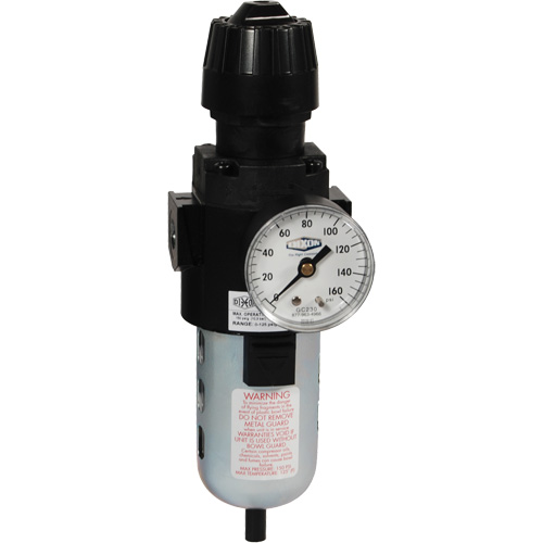 Wilkerson Compact Filter/Regulator, 1/2" NPT, 150 PSI Max. PSI, Standard Moffatt Supply & Specialties