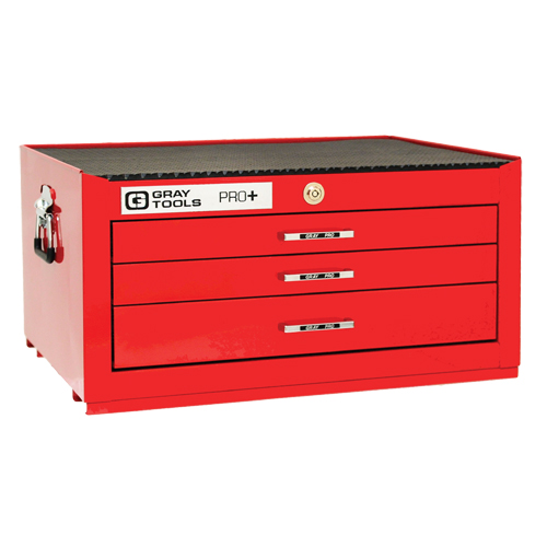 Coffre interm&eacute;diaire de s&eacute;rie PRO+, 26" la, 3 tiroirs, Rouge Moffatt Supply & Specialties