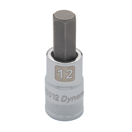 Metric Standard Bit Socket, 12 mm x 2.44" L, 1/2" Drive Moffatt Supply & Specialties