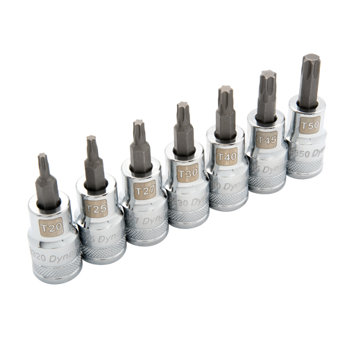 Jeu de douilles standards, Torx, Prise 1/2", 7 mrcx Moffatt Supply & Specialties