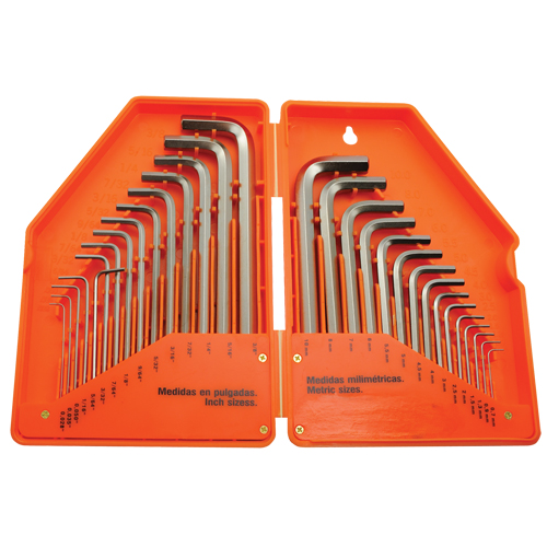 Hex Key Set, 30 Pcs., Metric & Imperial Moffatt Supply & Specialties