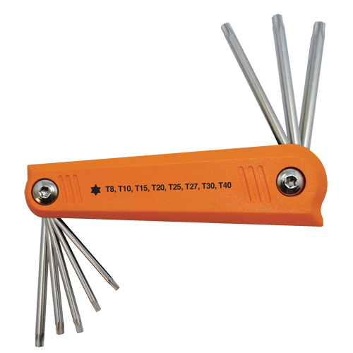 Folding Hex Key Set, 8 Pcs., Torx&reg; Moffatt Supply & Specialties