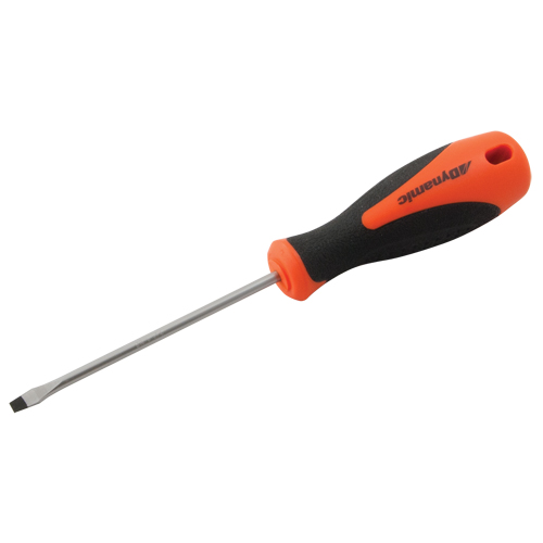 Slotted Screwdriver, 5/32" Tip, Round, 8" L, Cushion Grip Handle Moffatt Supply & Specialties