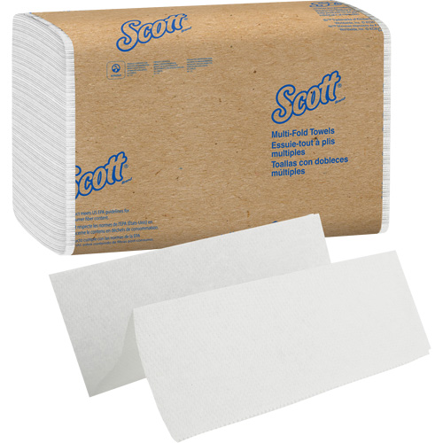 Scott&reg; Essential Multi-Fold Paper Towels, 1 Ply, 9-2/5" L x 9-1/5" W, 250 /Pack Moffatt Supply & Specialties