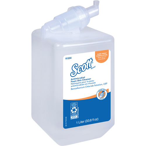 Scott&reg; Control Antimicrobial Skin Cleanser, Foam, 1 L, Unscented Moffatt Supply & Specialties