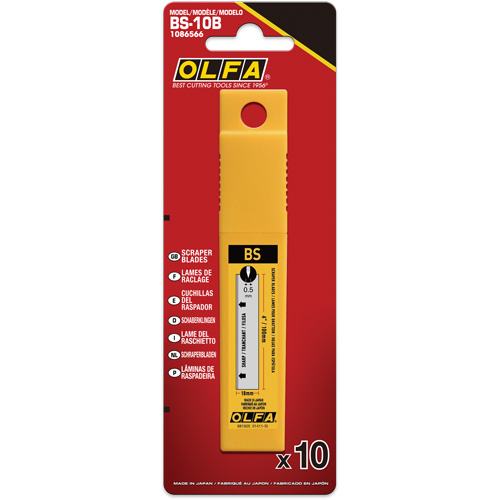 Lames de grattoir &agrave; double tranchant BS-10B 100 mm Moffatt Supply & Specialties