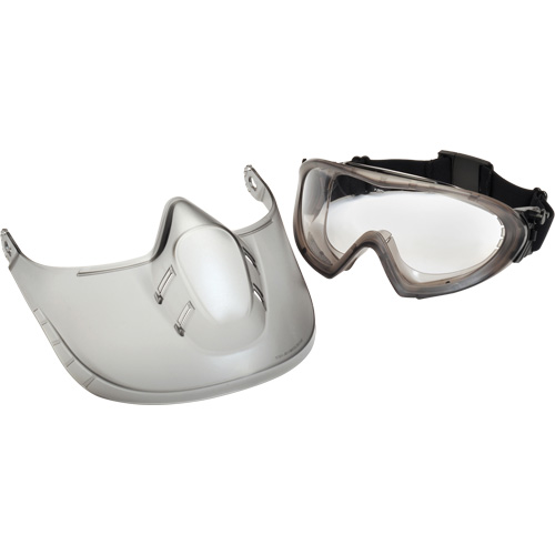 Lunettes de s&eacute;curit&eacute; Capstone Shield avec &eacute;cran facial amovible, Lentille Transparent, Antibu&eacute;e, Ventilation Directe/Ferm&eacute; Moffatt Supply & Specialties