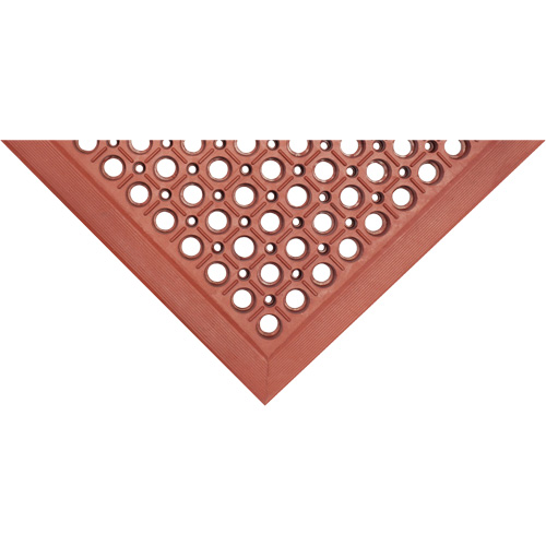 Competitor Series Mats, Slotted, 3' x 5' x 7/8", Orange, Natural Rubber Moffatt Supply & Specialties