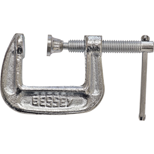 Serre-joint en C de s&eacute;rie l&eacute;g&egrave;re, Capacit&eacute; de 1" (25 mm), Profondeur de gorge de 1" (25 mm) Moffatt Supply & Specialties