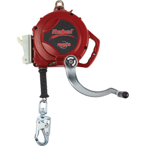 Rebel Self-Retracting Lifeline, 50', Galvanized Steel, Swivel Moffatt Supply & Specialties