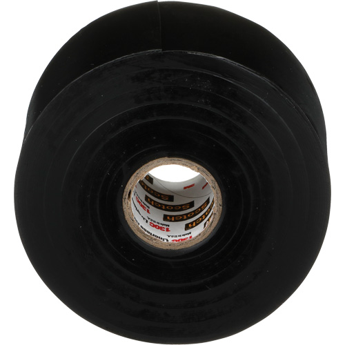 Ruban d'&eacute;pissage sans support en caoutchouc de calibre professionnel Scotch, 50,8 mm (2") la x 9 m (30') lo, 30 mils, Noir Moffatt Supply & Specialties