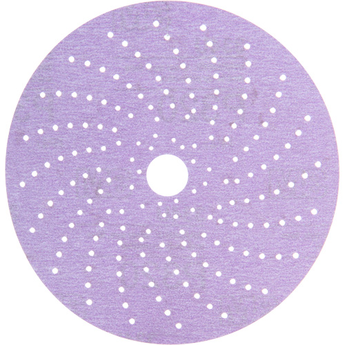 Disque de ponçage net mauve Hookit, 6" dia., Grain 320+, Oxyde d'aluminium Moffatt Supply & Specialties
