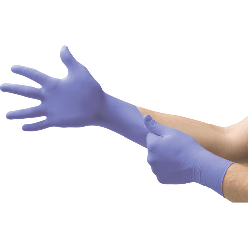 Gants d'examen SE SU-690 Supreno, Grand, Nitrile, 7,1 mils, Sans poudre, Mauve, Classe 2 Moffatt Supply & Specialties