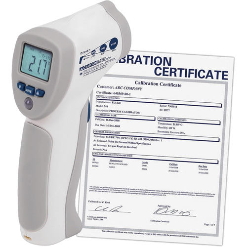 Food Service Infrared Thermometer with ISO Certificate, -4°- 392° F ( -20° - 200° C )/-58°- 4° F ( -50° - -20° C ), 8:1, Fixed Emmissivity Moffatt Supply & Specialties