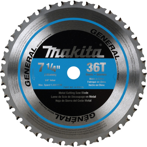 CERMET Tipped Saw Blade, 7-1/4", 36 Teeth, Metal Use Moffatt Supply & Specialties