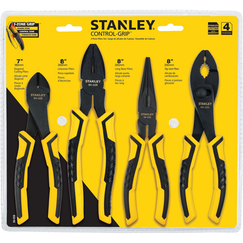 Bi-Material Pliers Set, 4 Pieces Moffatt Supply & Specialties