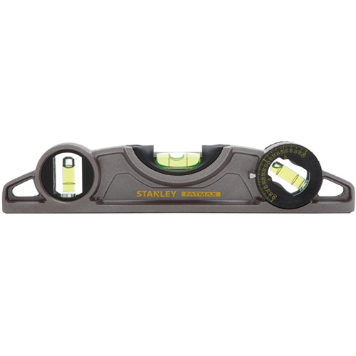 Fatmax&reg; Cast Torpedo Level, 9" L, Aluminum, 3 Vials, Magnetic Moffatt Supply & Specialties