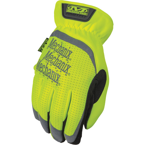 Gants de travail FastFit &agrave; haute visibilit&eacute;, Paume Synth&eacute;tique, Taille Moyen/9 Moffatt Supply & Specialties
