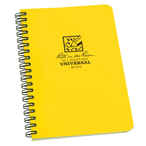 Side-Spiral Notebook, Soft Cover, Yellow, 64 Pages, 4-5/8" W x 7" L Moffatt Supply & Specialties