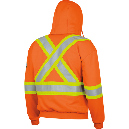 338SF Flame-Resistant Zip Style Hoodie, Men's, X-Large, High Visibility Orange, 22 cal/cm² Moffatt Supply & Specialties