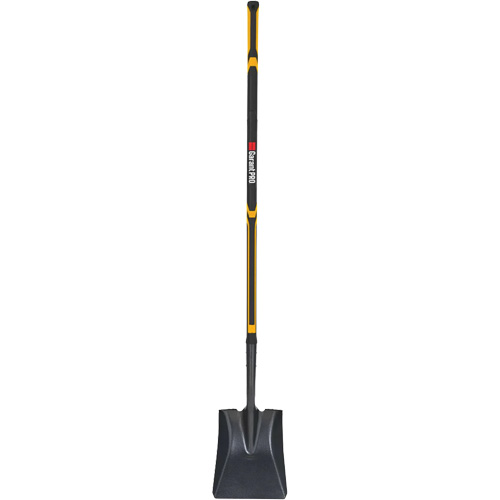 Pro Square Point Shovel, Fibreglass, Tempered Steel Blade, Straight Handle, 48" Long Moffatt Supply & Specialties