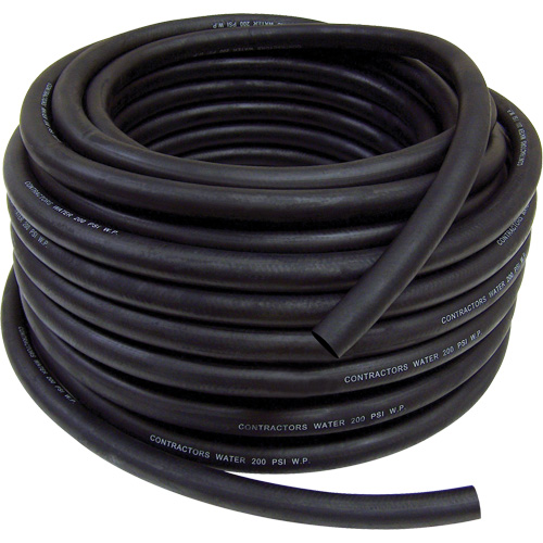 Contractor's Water Discharge Garden Hose, Rubber, 3/4" dia. x 50' Moffatt Supply & Specialties