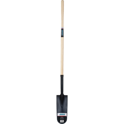 Heavy-Duty Drain Spade, Carbon Steel, 16" x 6" Blade, 45" L, Straight Handle Moffatt Supply & Specialties