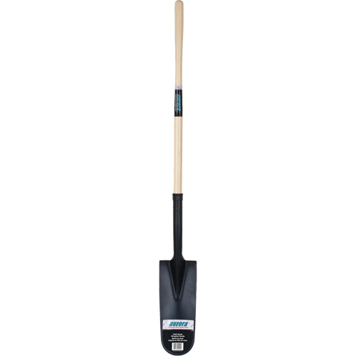 Pelle &agrave; drain, Acier durci, Lame 14" x 6", 46" lo, Manche Droit Moffatt Supply & Specialties